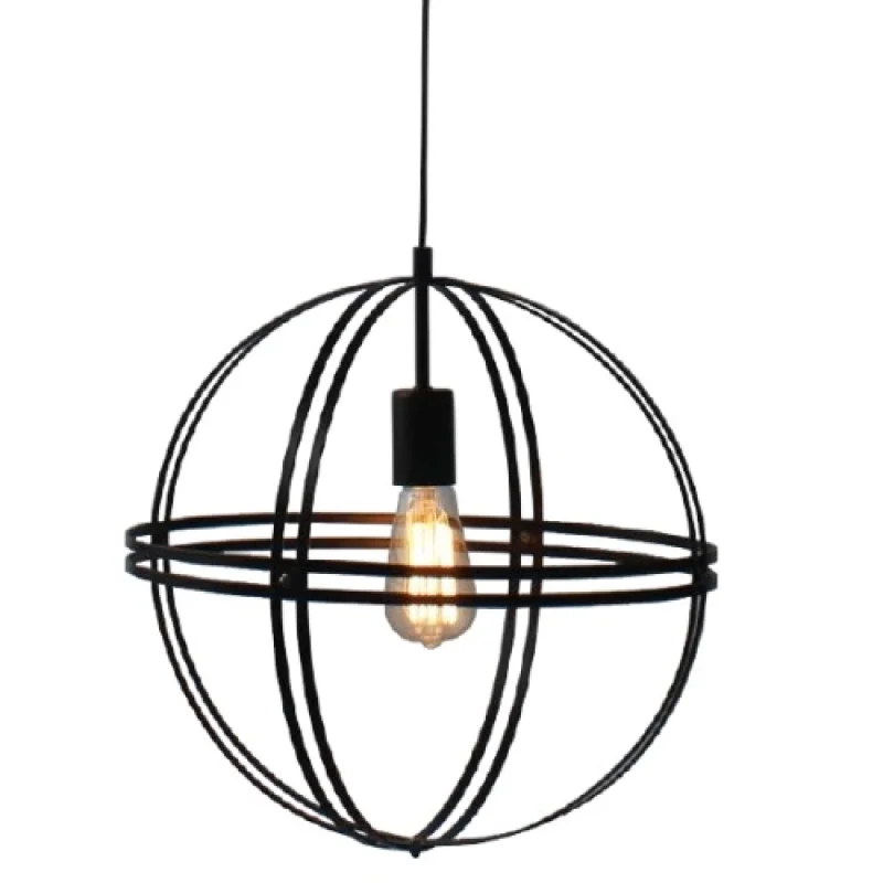 Пендели Sirena KS1483P1BK – ACA Lighting пендел в черен мат, 1x60W