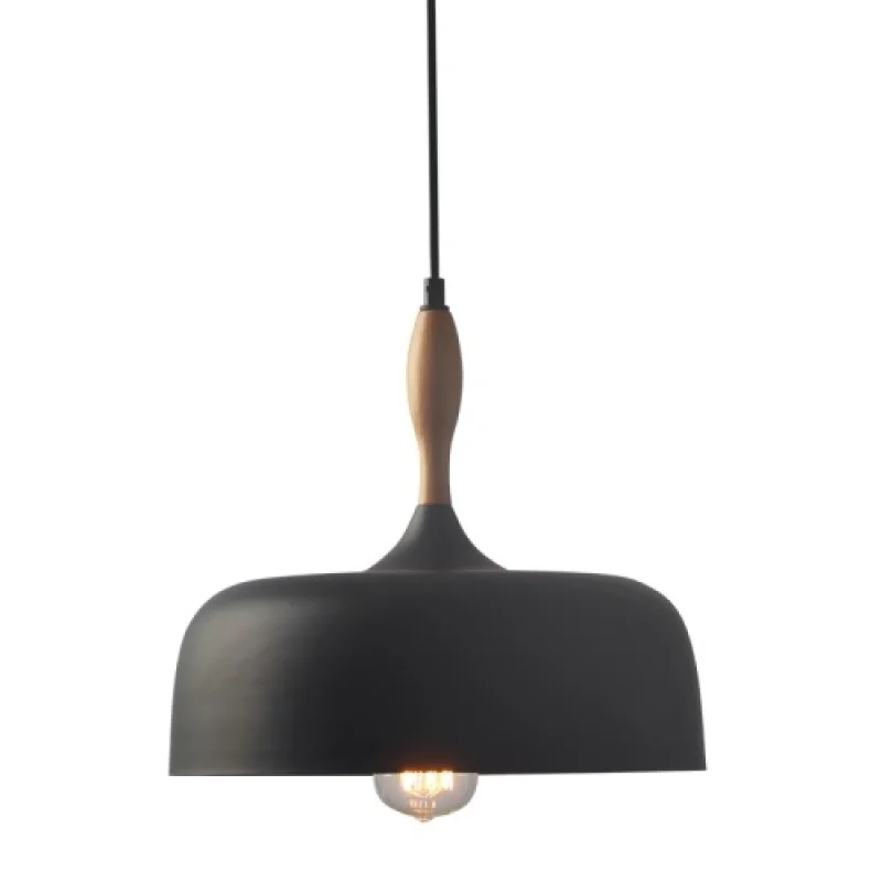 Pendant Lights Cuba KS1513P321BK – ACA Lighting pendant in black matt, 1X60W