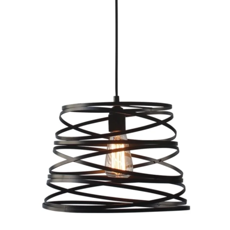 Pendant Lights Jazz KS153840PB – ACA Lighting pendant in black, 1X60W