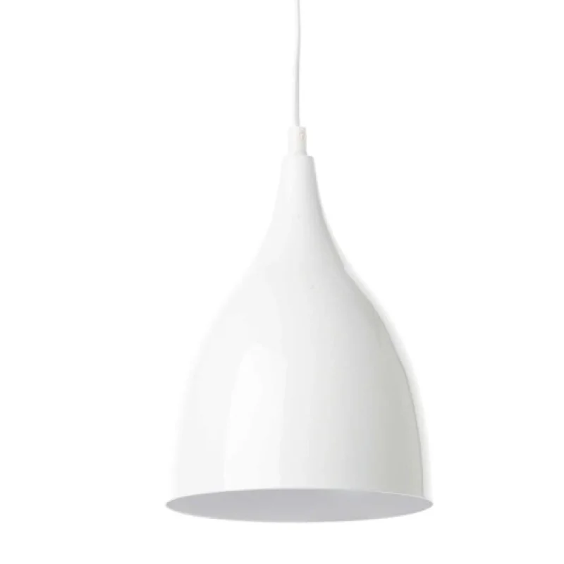 Pendant Lights Roxanne KS174317WH – ACA Lighting pendant in white, 1X60W