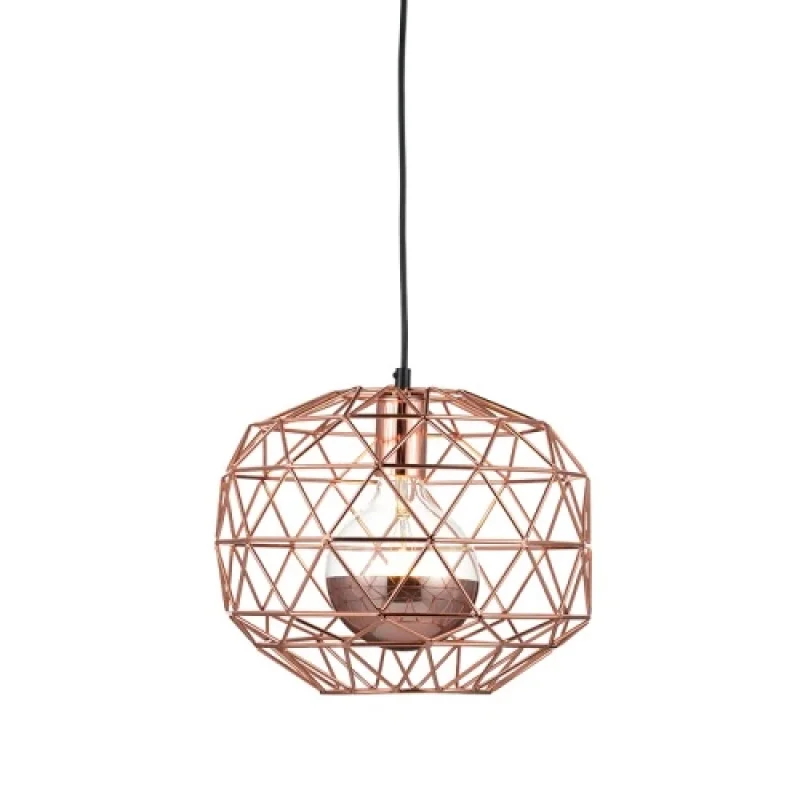 Пендели Aladdin KS180430PC – ACA Lighting пендел в черен, 1X60W