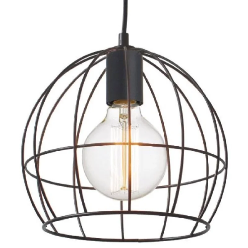 Prometheus KS202925BK – ACA Lighting пендел в черен, 1X60W