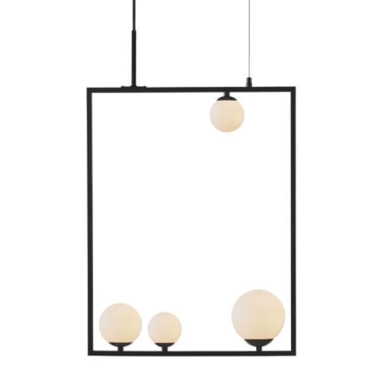 Пендели Quadro OD91494PB – ACA Lighting пендел в черен, 4X7W
