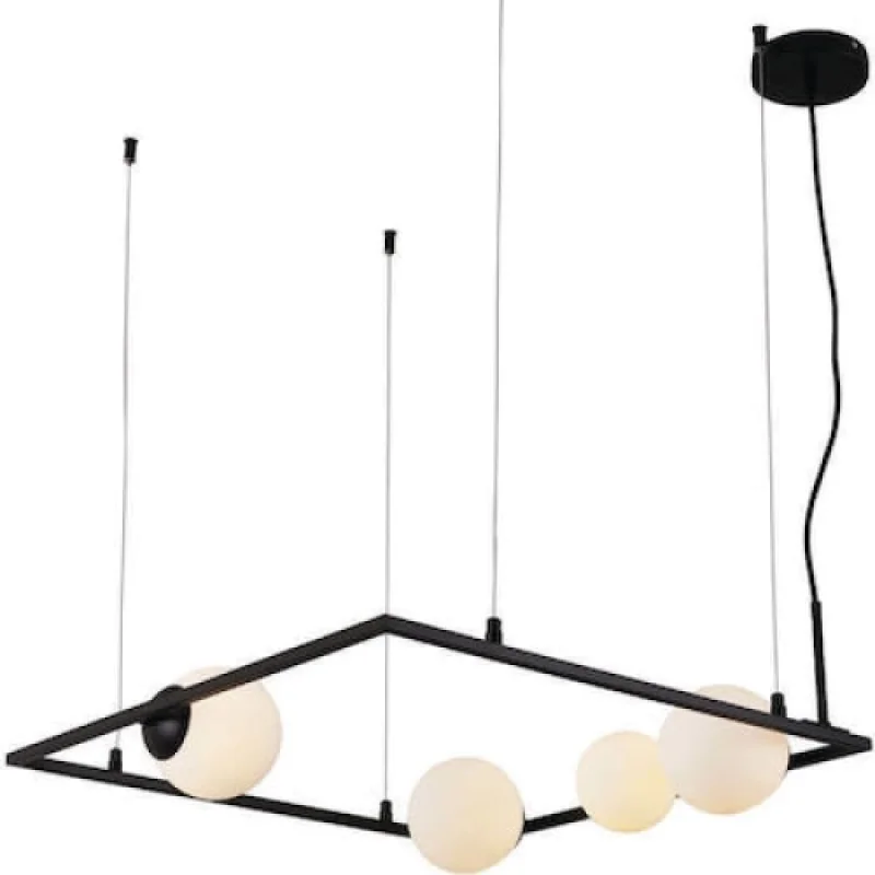 Пендели Quadro OD91584PB – ACA Lighting пендел в черен, 4X7W