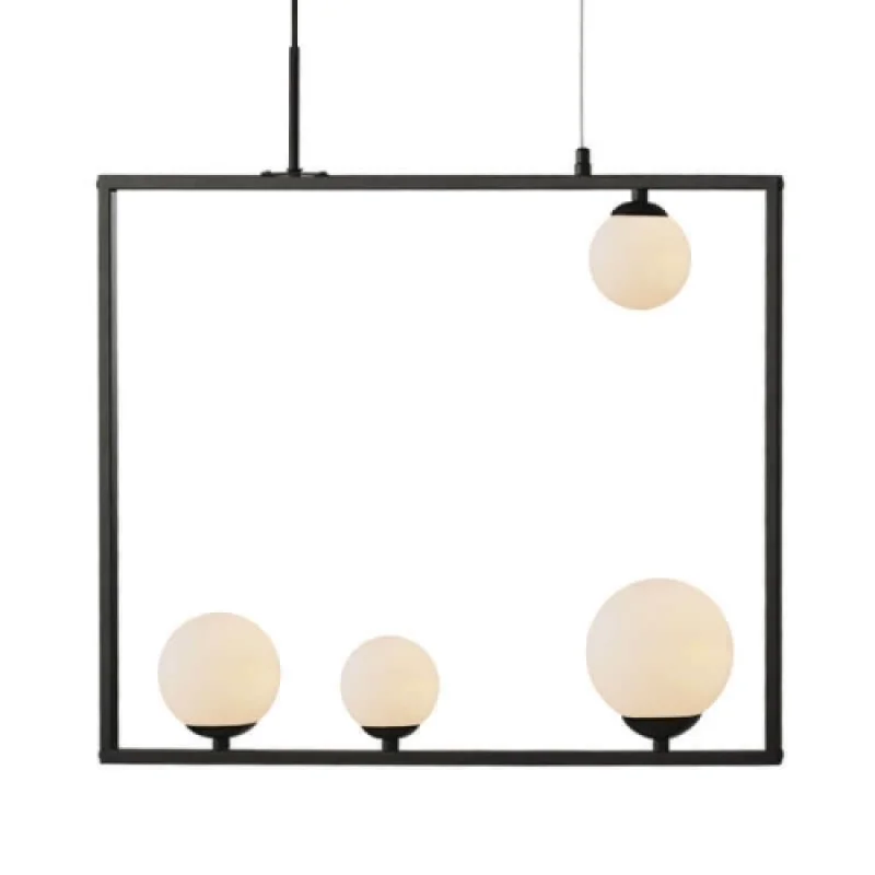 Пендели Quadro OD91644PB – ACA Lighting пендел в черен, 4X7W