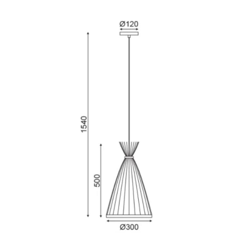 Serifos TF661P30BO – ACA Lighting пендел в бежов, 1X60W