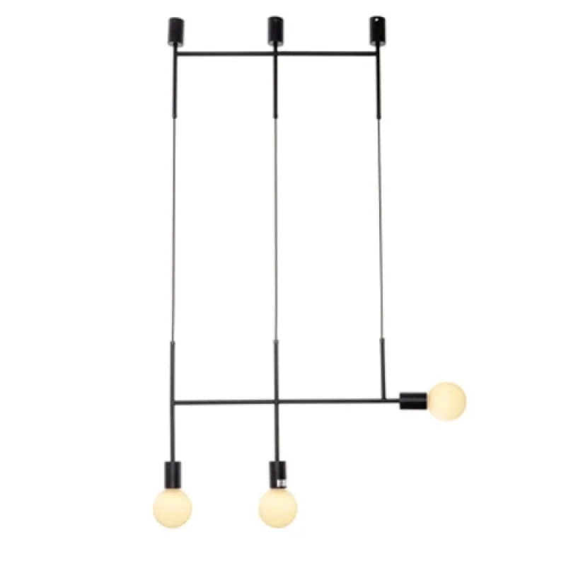 Пендели Decor TNK853P64BK – ACA Lighting пендел в черен, 3X60W