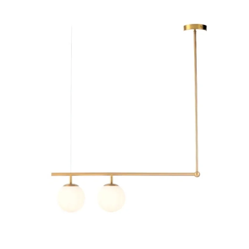 Пендели Thetis V360502P – ACA Lighting пендел в матиран месинг, 2X60W