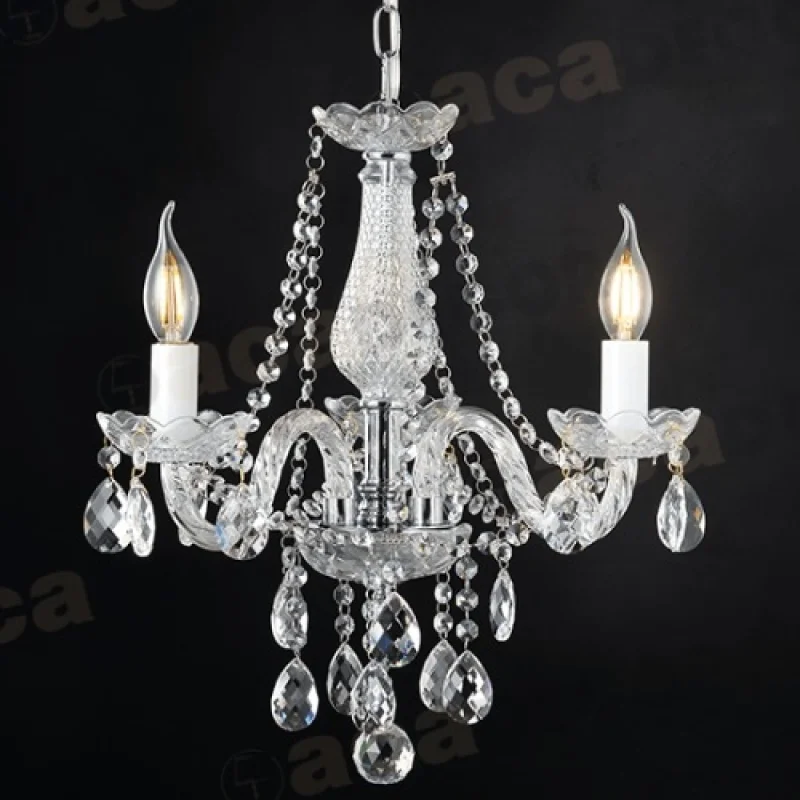 Chandeliers Gladiolo BLK80413PCC – ACA Lighting chandelier in chrome, 3X40W