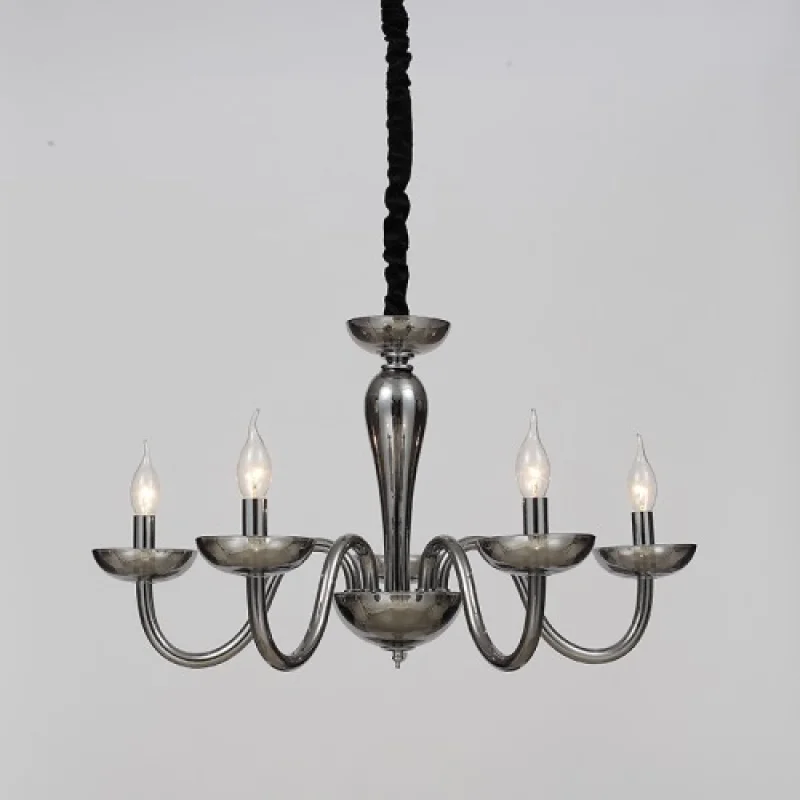 Chandeliers Lunaria BLK82185PSGC – ACA Lighting chandelier in chrome, 5X40W