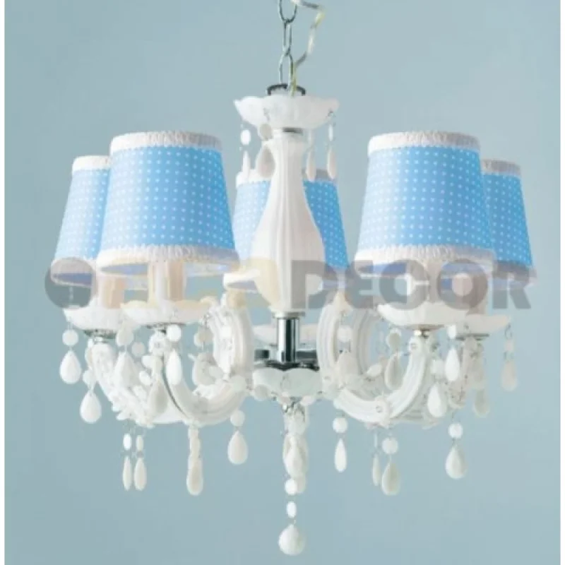 Macaron SF35045B – ACA Lighting полилей в бял, 5X40W