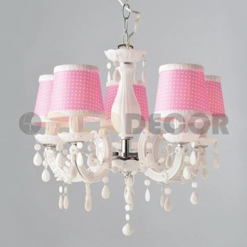 Macaron SF35045P – ACA Lighting chandelier in white, 5X40W
