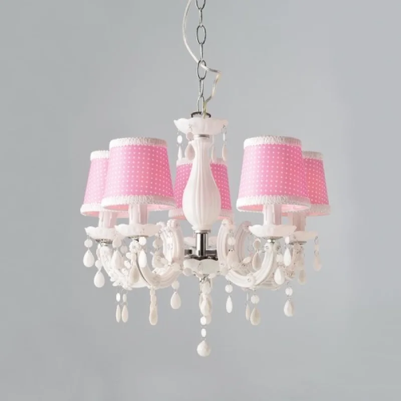 Chandeliers Macaron SF35045P – ACA Lighting chandelier in white, 5X40W