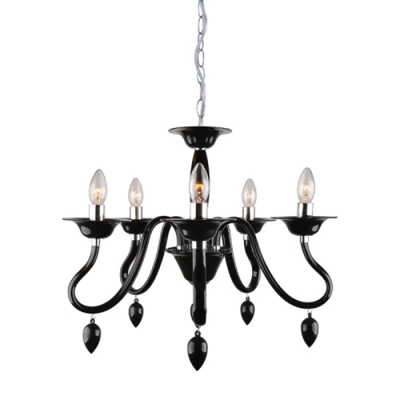 Полилеи Firenze SF3631105 – ACA Lighting полилей в хром, 5X40W