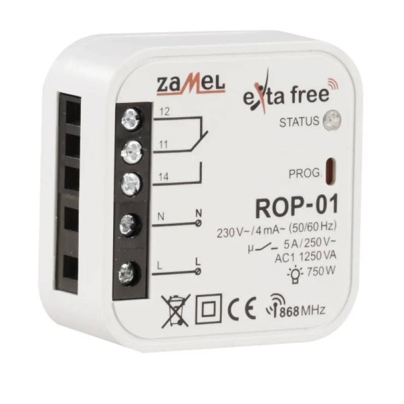 Receiver 1 channel radio lighting - Zamel ROP-01