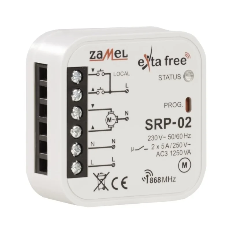 Radio & Wi-Fi Receiver 1 channel radio shutters - Zamel SRP-02