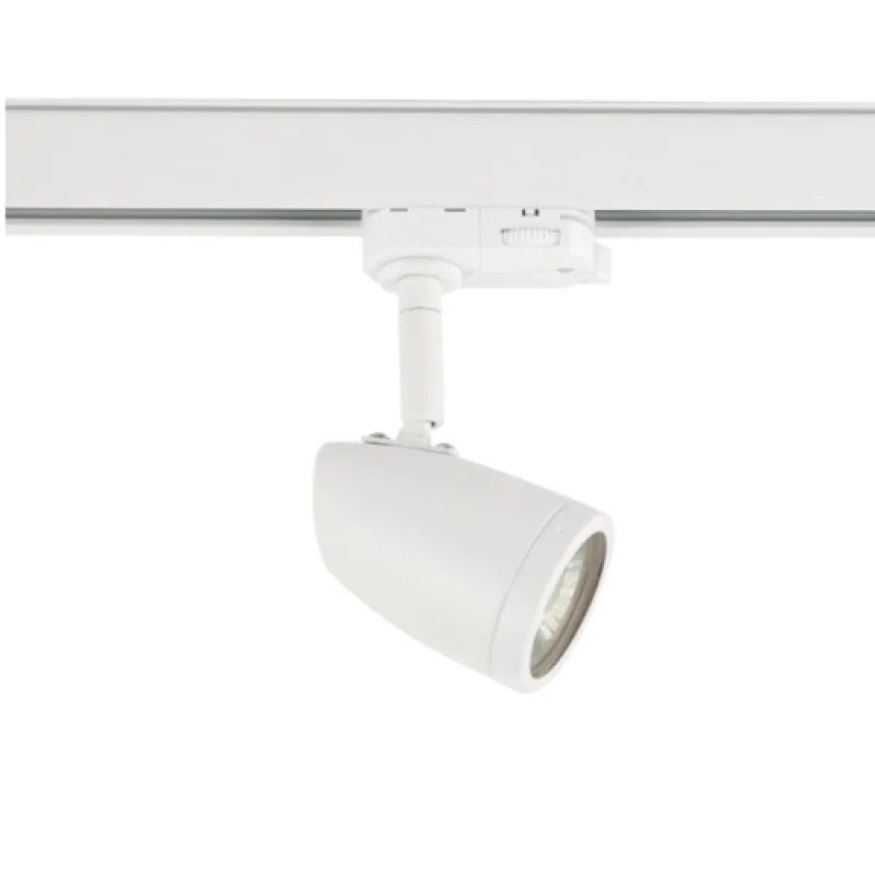 Spot Lighting Modules Three TS75GU4CW – ACA Lighting floodlight for three-phase track in white, 1x50W