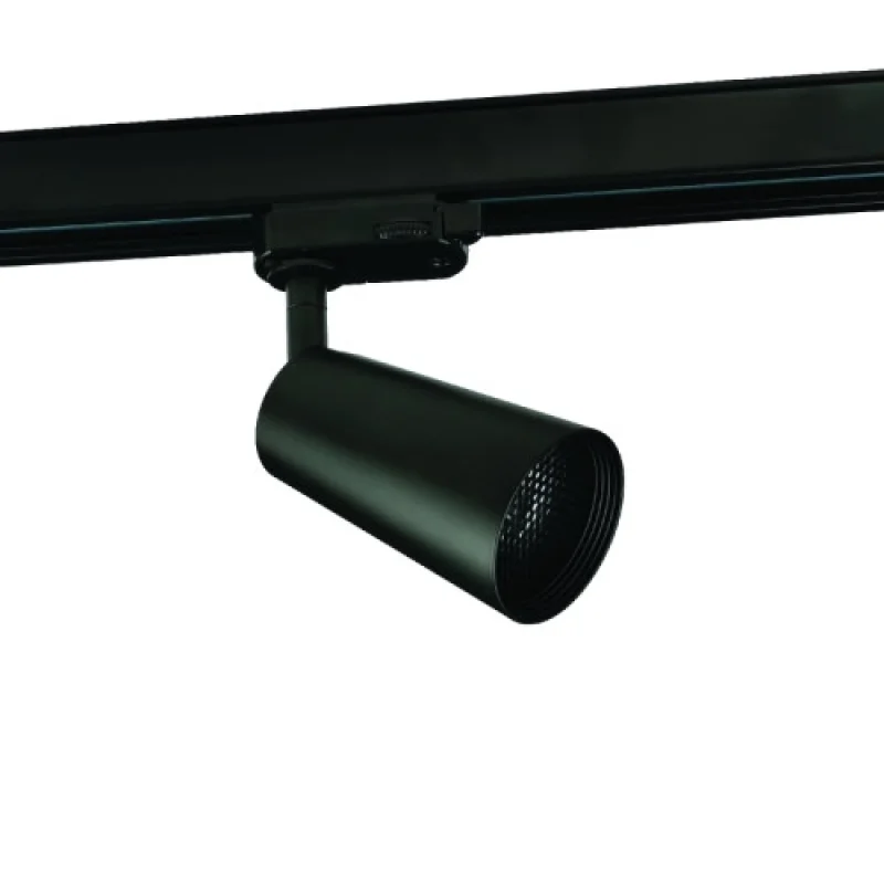 Spot Lighting Modules Three TS56GU4CB – ACA Lighting floodlight for three-phase track in black, 1x10W