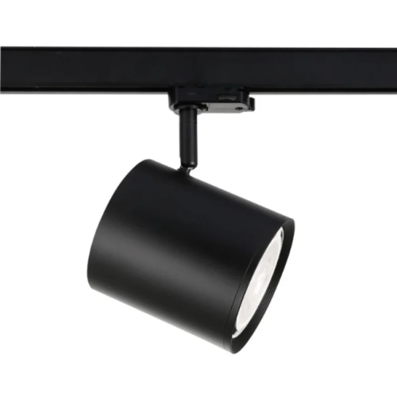 Spot Lighting Modules Three TS68AR4CB – ACA Lighting floodlight for three-phase track in black, 1x50W