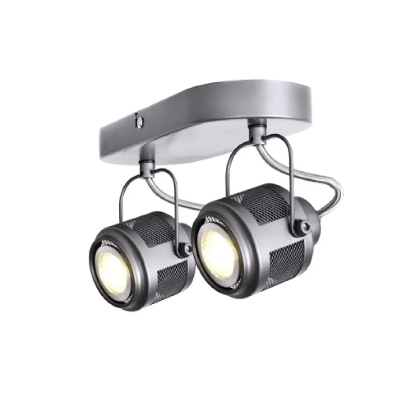 Spotlights Krypton AR2092W28G – ACA Lighting spotlight in grey, 2X35W