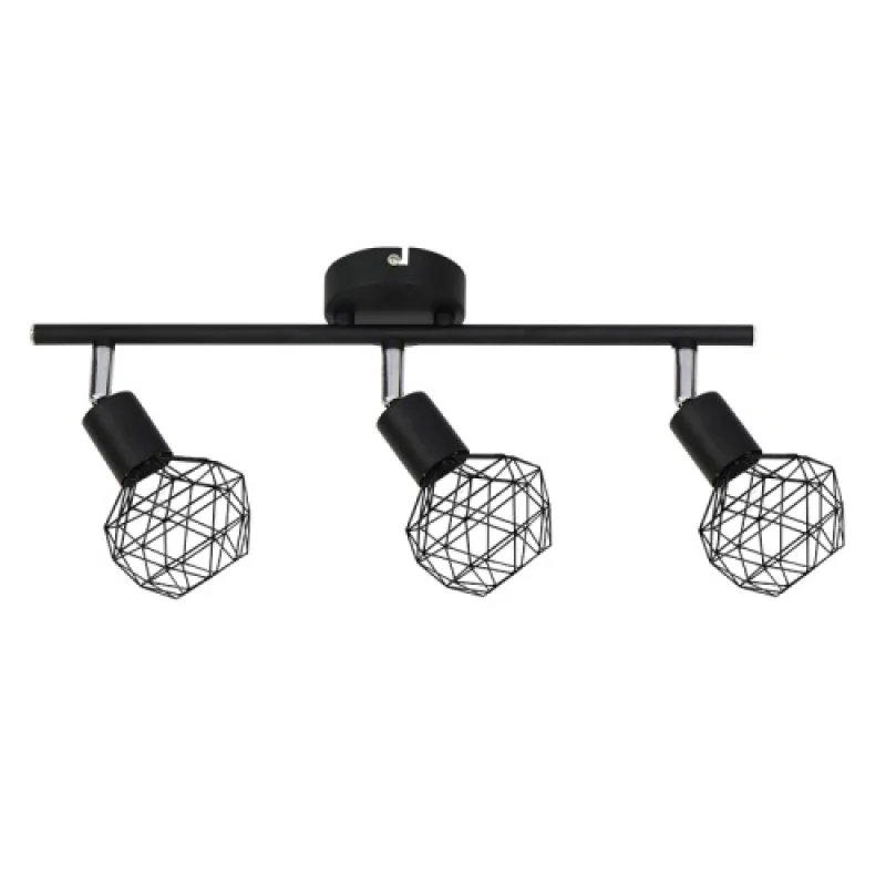 Spotlights Aladdin MC15613B – ACA Lighting spotlight in black, 3x40W
