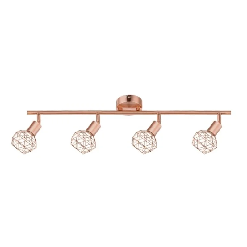 Spotlights Aladdin MC15614C – ACA Lighting spotlight in copper, 4x40W