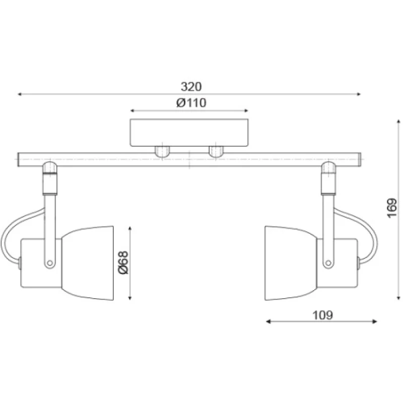 Pepper MC171152 – ACA Lighting спот, 2X50W