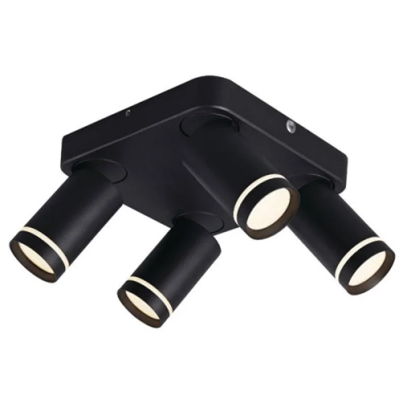 Спотове Divino RA3634CBK – ACA Lighting спот в черен, 4X10W
