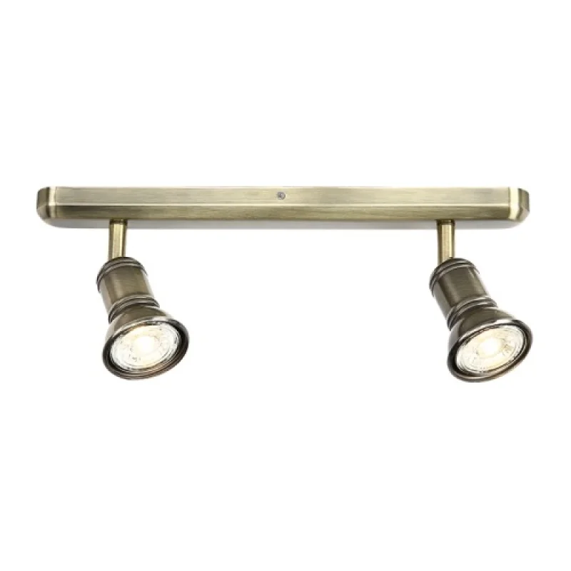 Спотове Brulee SU282PBR – ACA Lighting спот в античен месинг, 2X50W