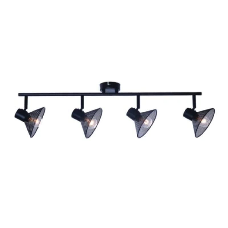 Спотове Paloma TNK2834SB – ACA Lighting спот в черен, 4x40W