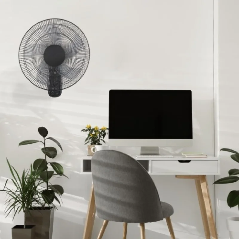 Стенни вентилатори ACA Lighting FANWFPB20R – стенен вентилатор в черен