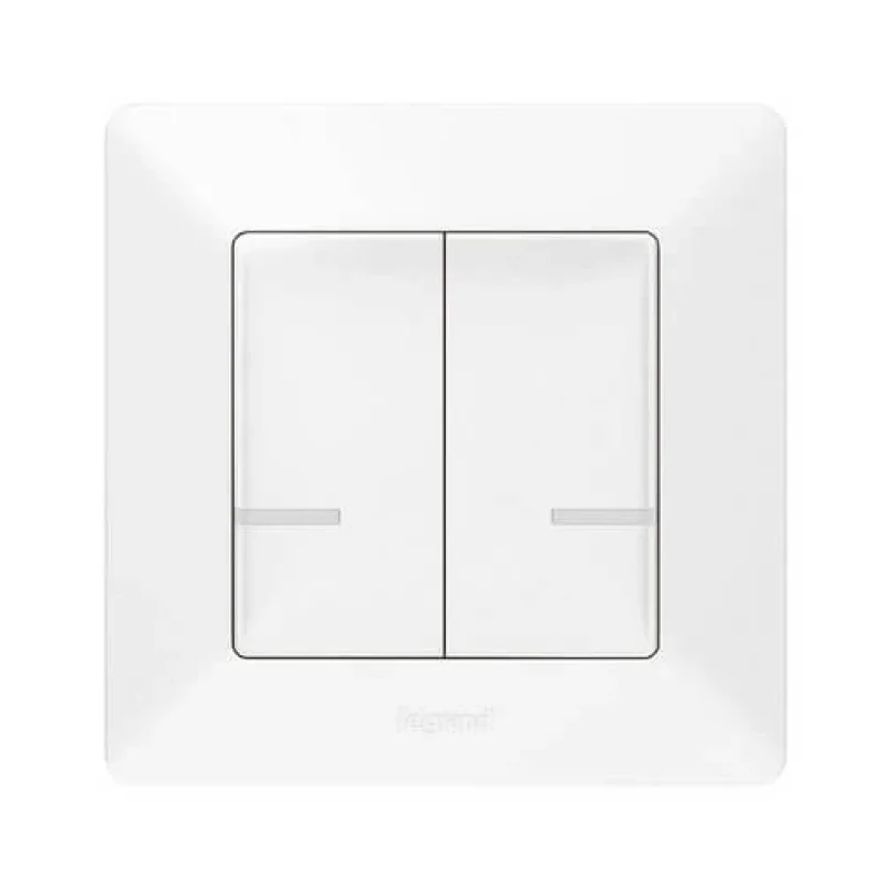 Valena Life with Netatmo Connected double switch with neutral 2x1000W - Legrand Valena Life with Netatmo