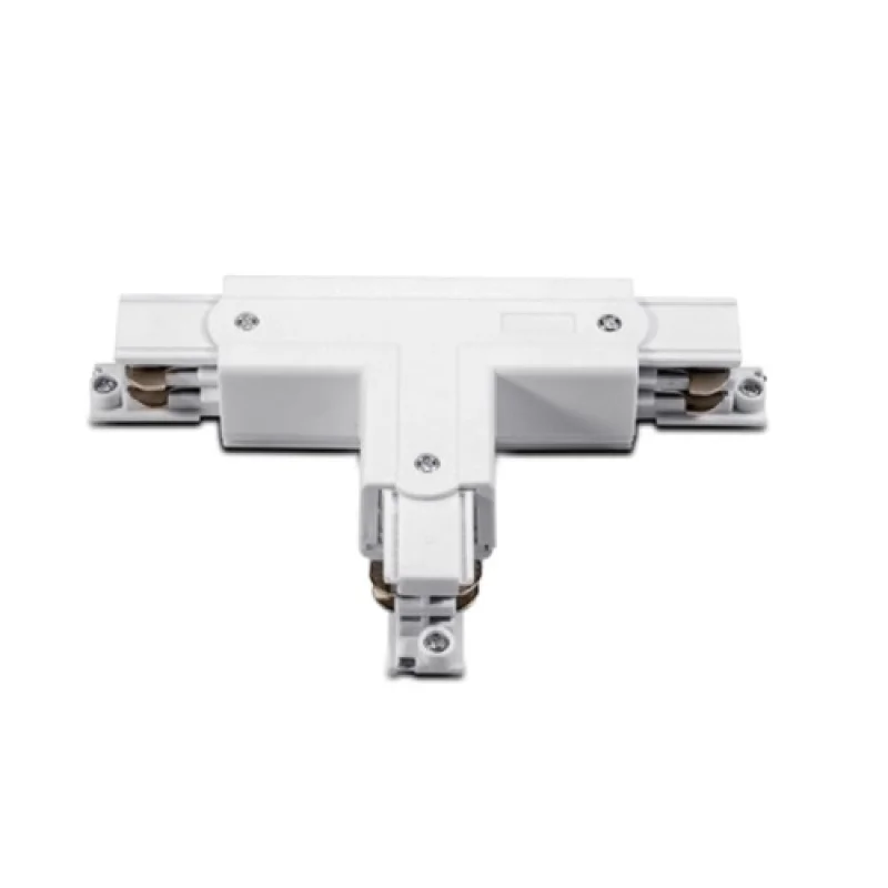 Connector ACA Lighting 4WTW – т-pictogram connector for three-phase busbar in white, IP20