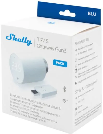 Термоглава за радиатор Smart Shelly BLU TRV Single