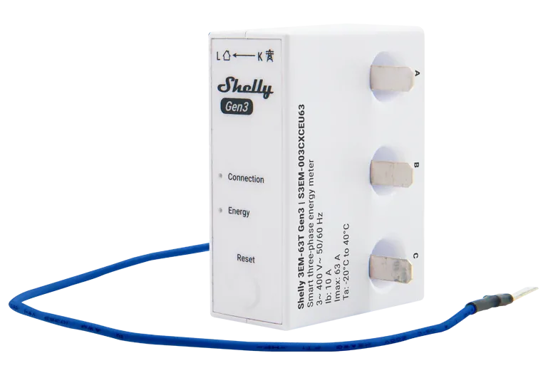 Shelly Smart energy meter Shelly 3EM-63T Gen3