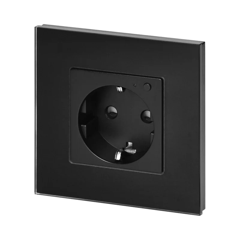 Wi-Fi контакт Шуко, Черен - TUYA Smart home
