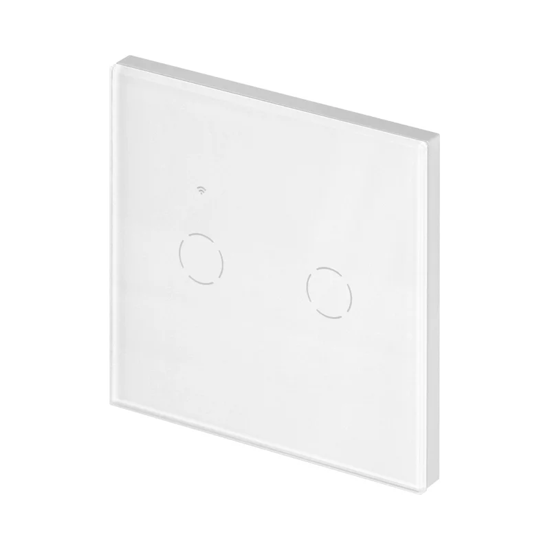 Wi-Fi touch switch 2 circuits, White - TUYA Smart home