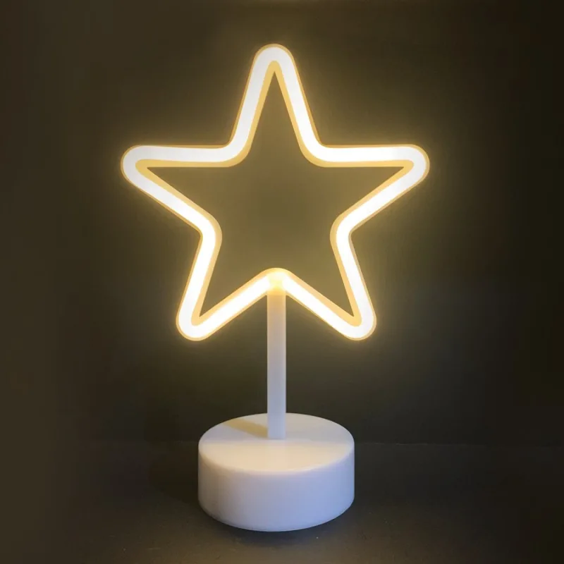 Christmas lighting X04001310 – ACA Lighting neon Christmas decoration, 39 LED, warm white, 10×28.5 cm, battery 3×AA, IP20