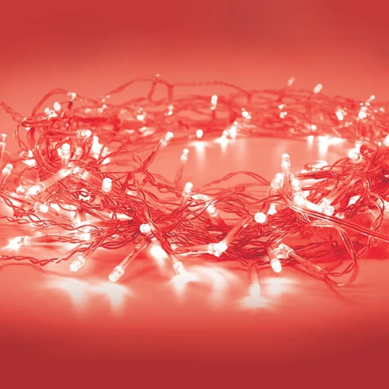Christmas lighting X0620412 – ACA Lighting Christmas string lights, 20 LED, red, battery 2×AA, IP20