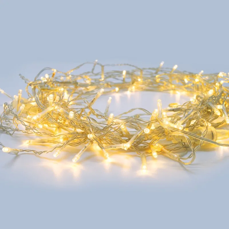 Коледно осветление X08100121 – ACA Lighting коледни лампички, 100 LED, топло бяло, 5 м, с адаптер 31V, IP44