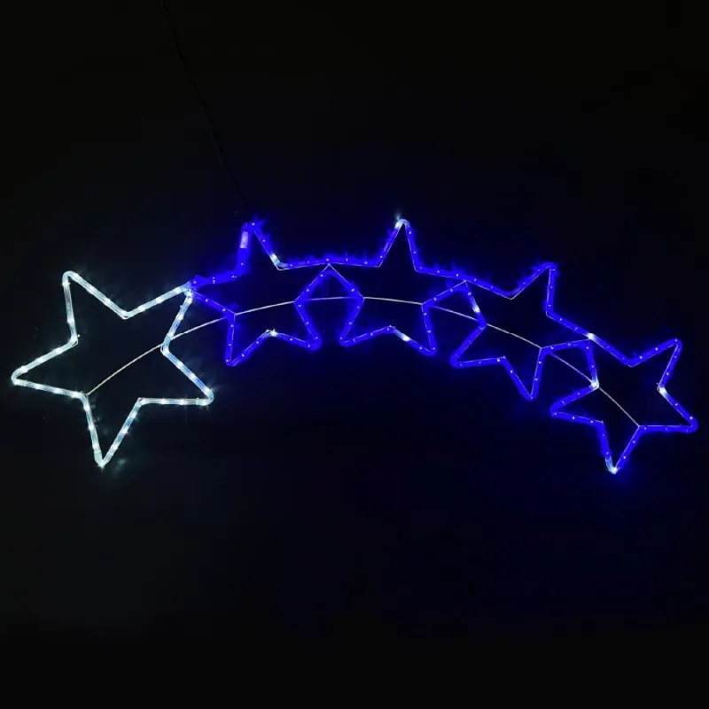 Коледно осветление X081441620 – ACA Lighting светеща коледна фигура, 144 LED, студено бяло, 6 м, IP65