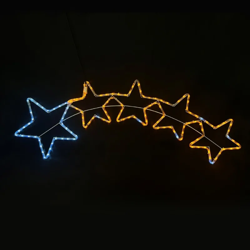 Коледно осветление X081442920 – ACA Lighting светеща коледна фигура, 144 LED, синьо, 6 м, IP65