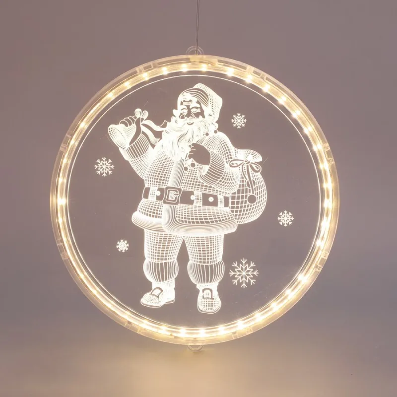 Коледно осветление X08241258 – ACA Lighting висяща светеща декорация, топло бяло, 21×21,6 см, захранване през USB, IP20