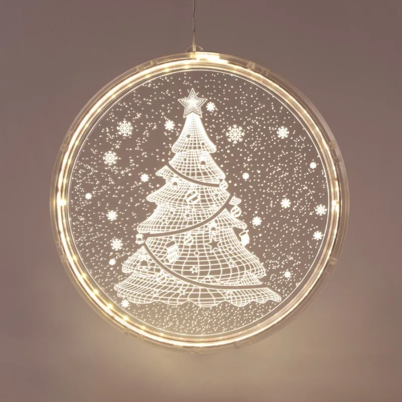 Коледно осветление X08241259 – ACA Lighting висяща светеща декорация, топло бяло, 21×21,6 см, захранване през USB, IP20