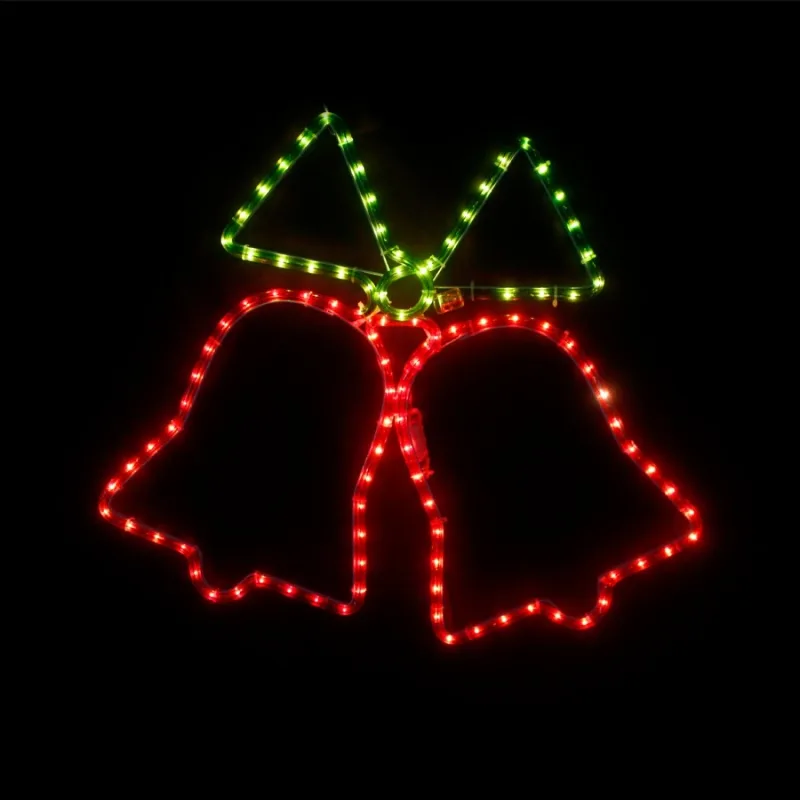 Коледно осветление X083633112 – ACA Lighting светеща коледна фигура, 108 LED, червено, 55×55 см, мигаща светлина, IP44