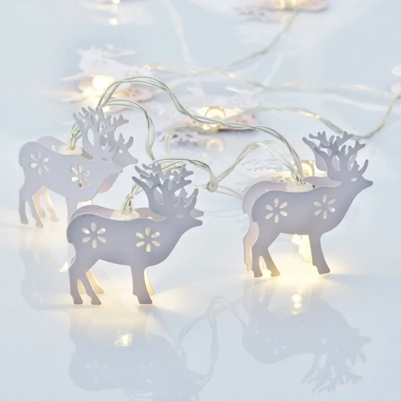 Christmas lighting Metal String Lights XB10WW2A – ACA Lighting decorative string lights, 10 LED, warm white, battery 2×AA, IP20