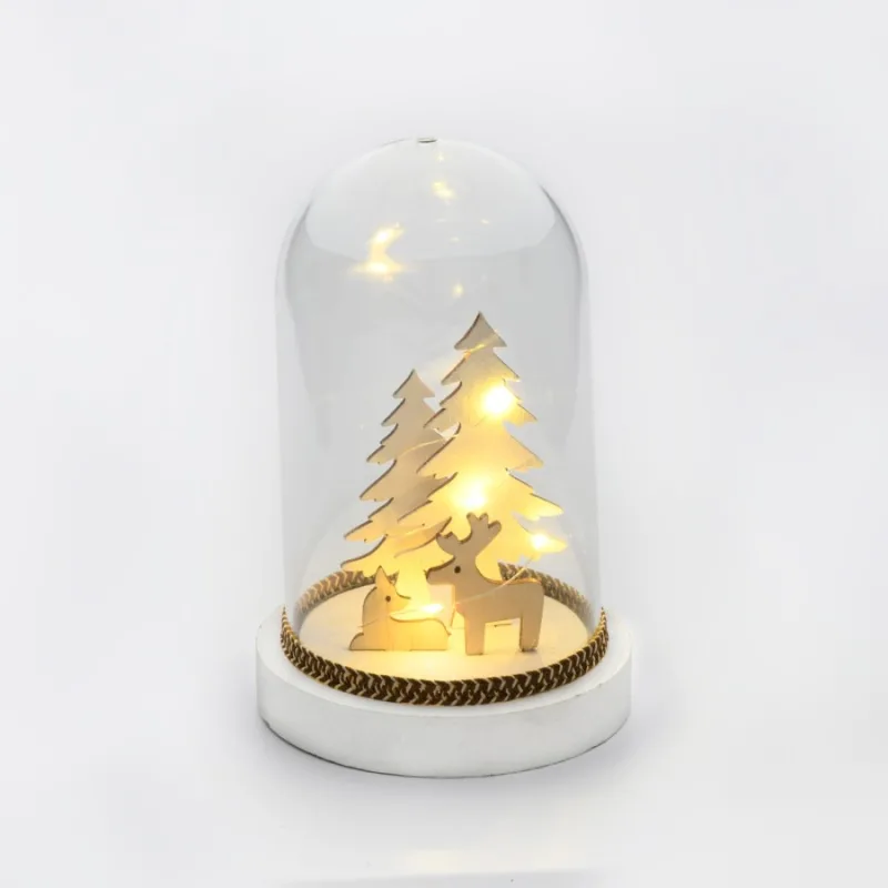 Коледно осветление XPDEERSWW3A – ACA Lighting коледен фенер / свещ с LED, 8 LED, топло бяло, 12×18 см, на батерии 2×AAA, IP20