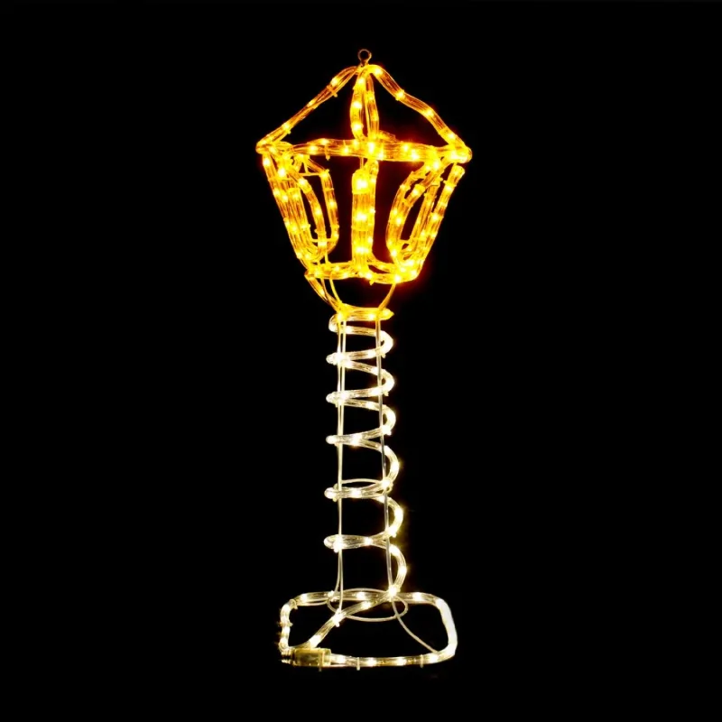 Christmas lighting Post Lamp XPOSTLEDWWY80 – ACA Lighting Christmas light figure, 168 LED, warm white, 27×80 cm, flashing light, IP44