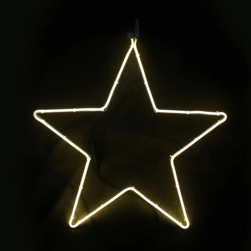 Коледно осветление Звезда X082001415 – ACA Lighting светеща коледна фигура, 200 LED, топло бяло, 58×54 см, IP44